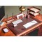Dacasso Chocolate Brown Leather 10-Piece Desk Set DF-3420 - alternate 4